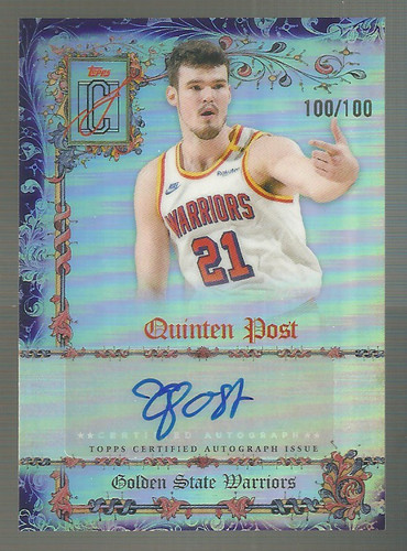 2025 Topps Signature Quinten Post Base (RAW)