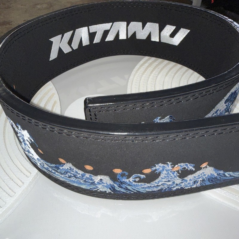 katamu Blue Wave lifting belt medium