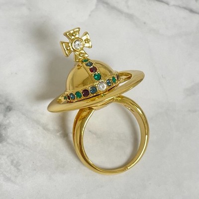 Vivienne Westwood Women's Accessories Ring Poison Orb Gold Brass