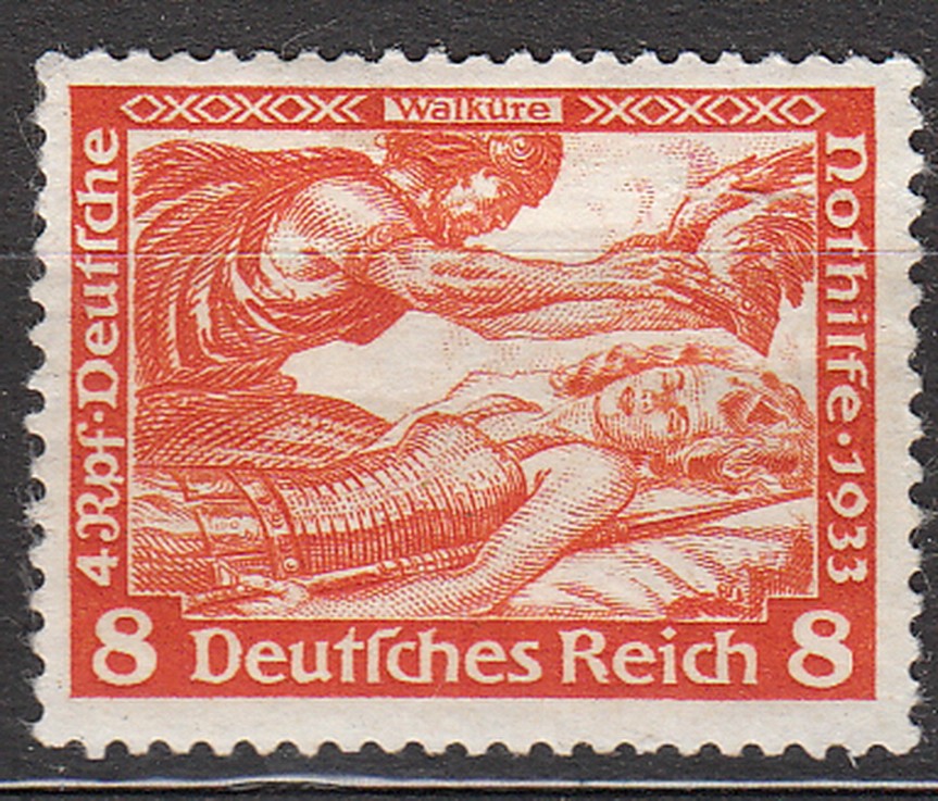 Stamp Germany Mi 503 Sc B53 1933 3rd Reich War Valkyries Richard Wagner MNH