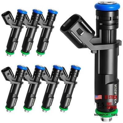Set of 8 Upgraded High Performance Fuel Injectors Fit for Ford: F150 F250/F350
