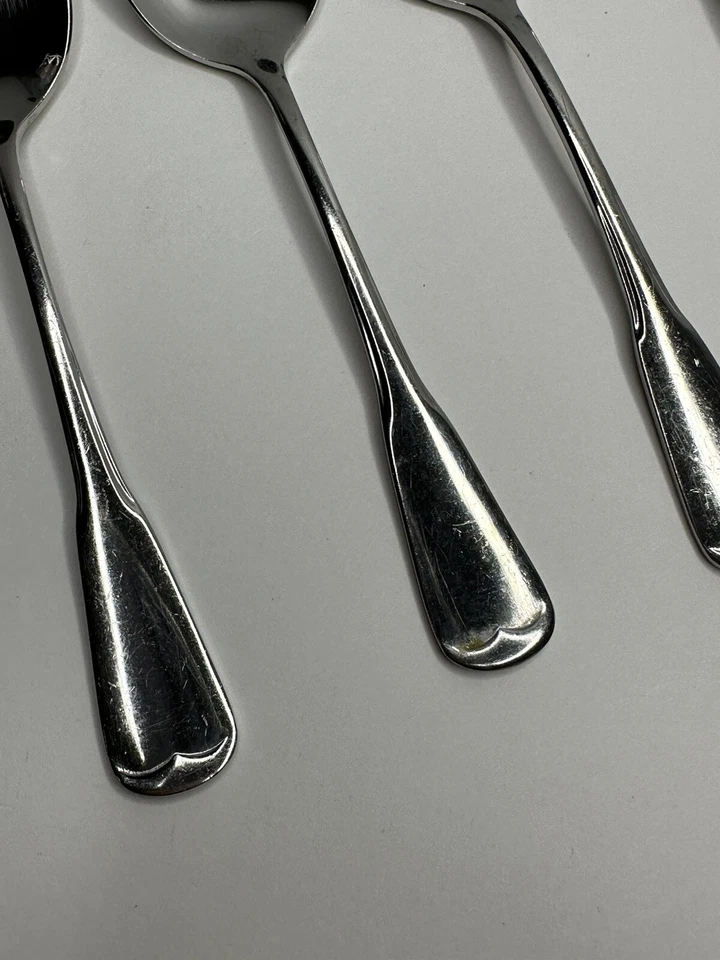 Cuchara sopa de roca Delco Plymouth cubiertos de acero inoxidable cuchara de 4 piezas Foto 2 de 4