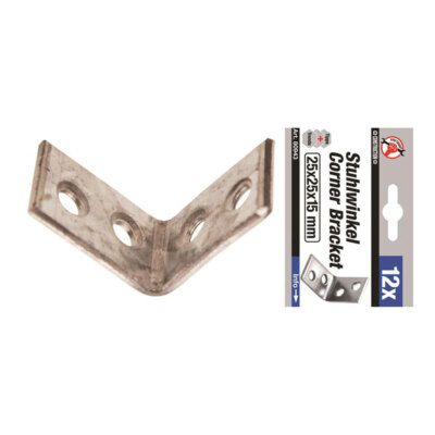 BGS-80943 Stuhlwinkel-Satz 25 x 25 x 15 mm 12-tlg.