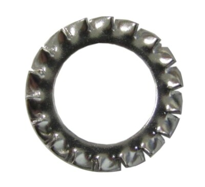 Unterlegscheiben Knitterverriegelung Edelstahl 10,0 mm Innendurchmesser x 17,5 mm Außendurchmesser (pro 20)