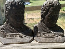 Rare Amos Alonzo Stagg THE GRAND OLD MAN LEGENDARY FOOTBALL COACH BOOKENDS YALE
