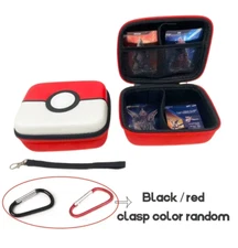 500 Card Storage Hard Case Box for Trading Cards Games Album Red Black