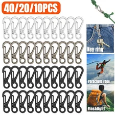 10/20X Mini SF Aluminum Spring Carabiner Clip Keychain Outdoor Snap Camping Hook