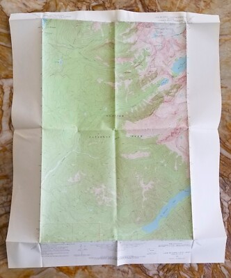 LAKE MCDONALD EAST Montana 1968 Topo Map USGS 7.5 Min Quad GLACIER NP