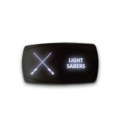 Kill Switch - Blue - STARK 5-PIN Laser Etched LED Rocker Switch Dual