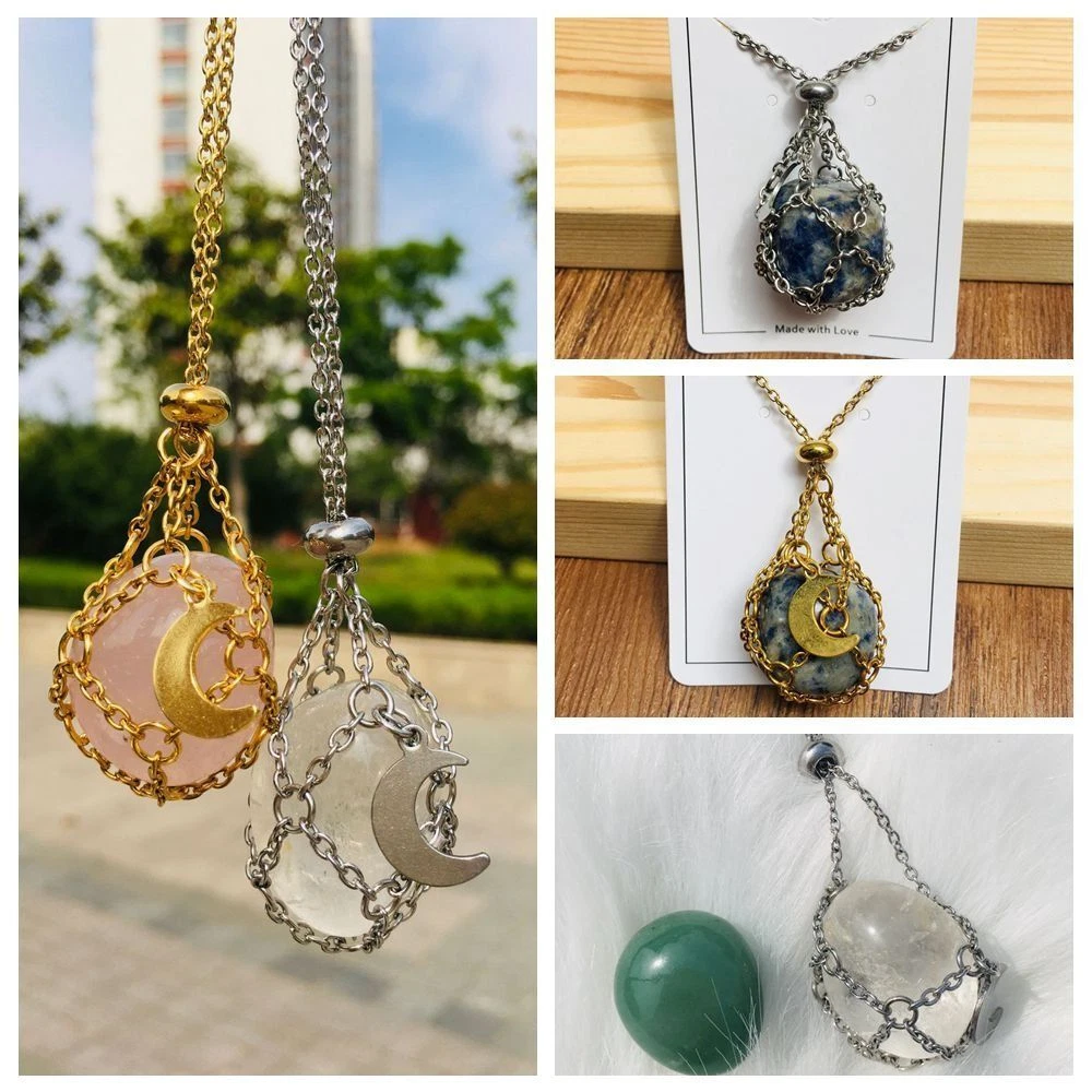 Interchangeable stone necklace online