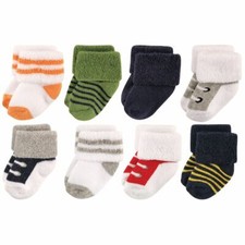 Luvable Friends Socks, 8-Pack, Boy Athletic