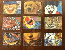 Great Britain: 1990 Set of 9 SC# 1304-1312 used, Cat $ 18. ID. 04-01186