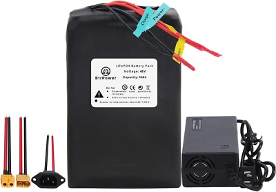 Lithium Lifepo4 48V Ebike Battery 16Ah/20Ah/25Ah/30Ah/45A/50A with Charger BMS