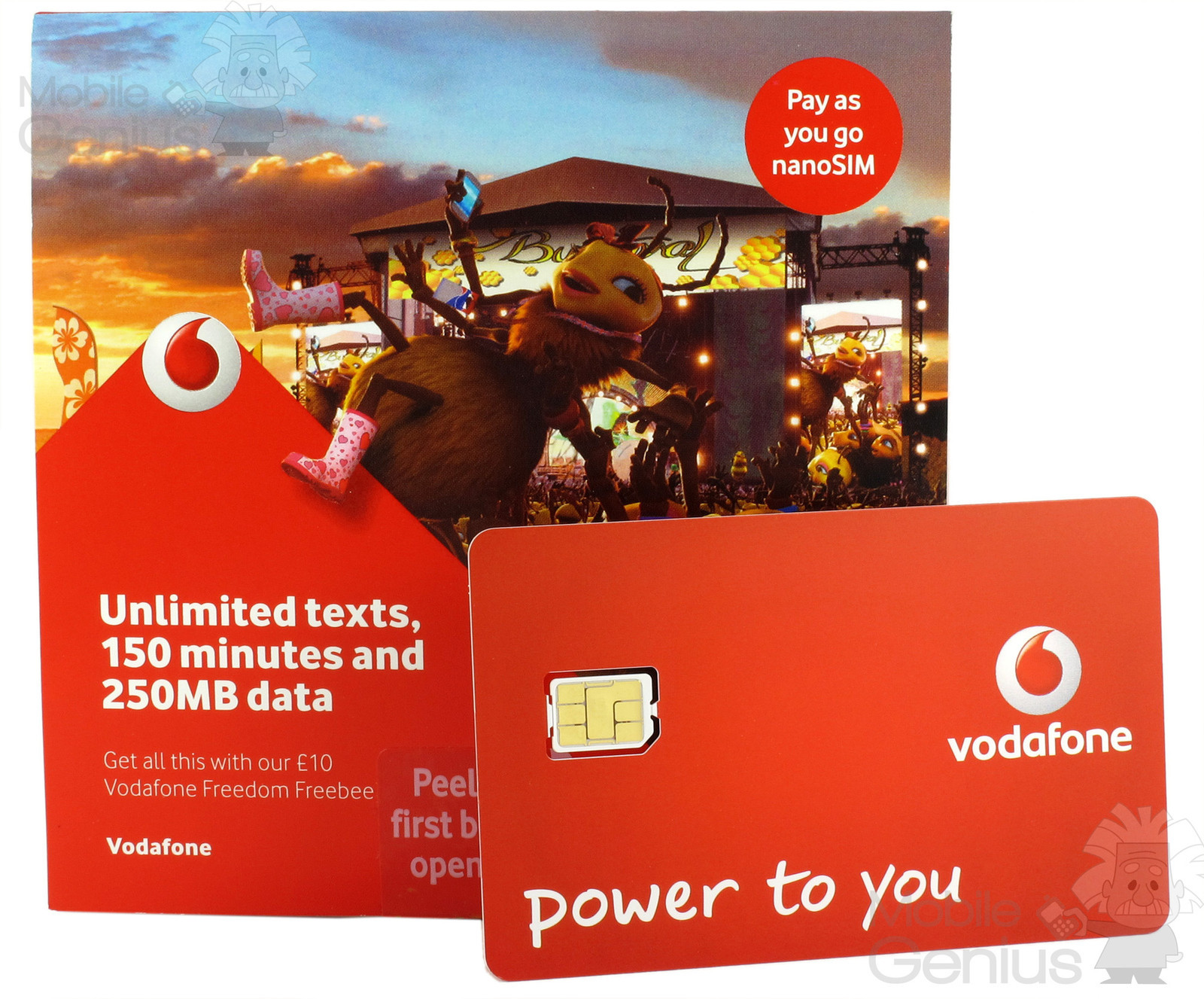 Vodafone Nano Sim Card For Apple Iphone Se 5 5s 5c On Vodafone
