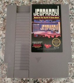 NES Wheel of Fortune Family Edition and Jeopardy Nintendo game cartridge