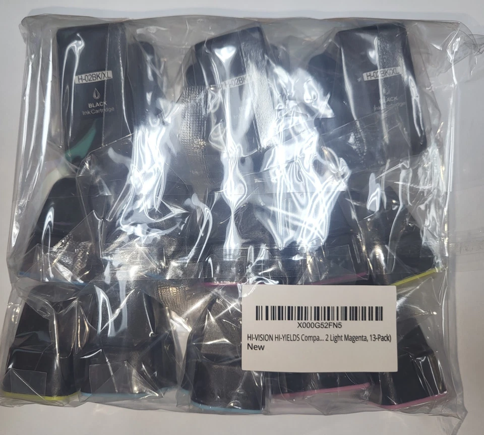 High Vision HP 02 Photosmart Replacement Ink Cartridges with Smart Chip 13 Pack - Image 2 of 4