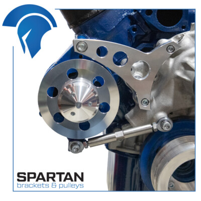 Ford Small Block Alternator Bracket - 289, 302; SBF mid-mount, Billet Aluminum