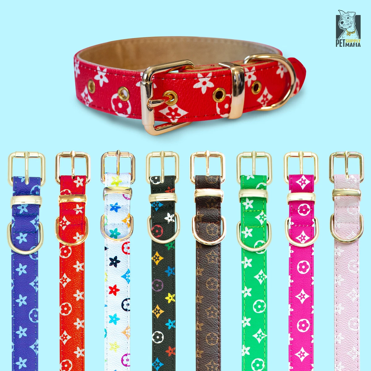 Louis Vuitton Dog Collar and Leash