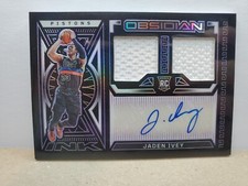 2022-23 Panini Obsidian Jaden Ivey Rookie Patch Auto RPA /75 RC