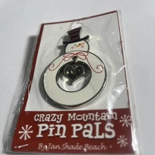 Crazy Mountain pin pals snowman xmas pin