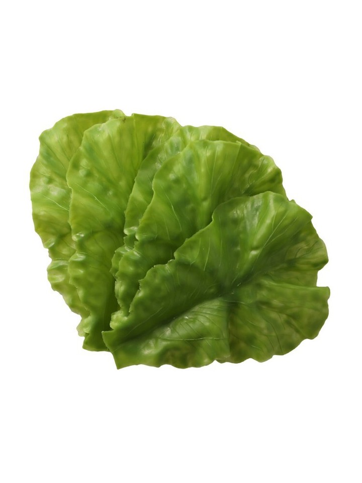 5pc Artificial Lettuce Leaves Simulation Fake Vegetable Kitchen Party