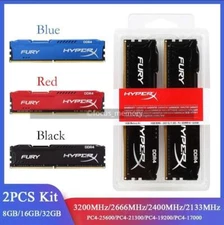 DDR4 Ram Kit 8GB 16GB 32G DIMM 2133 2400 2666 3200 Desktop Non-ECC Memory lot