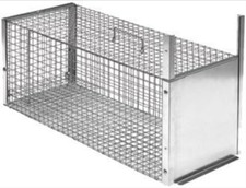 Gabbia Trappola a Cattura Viva x animali:gatti,volpi,nutrie cm 82 x 36 x 36 cm