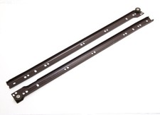Pair Of Metal Drawer Runners Self Closing Bottom Fix Brown 500mm | Onestopdiy Ne