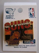 NBA Phoenix Suns Pin 1995 Imprinted Products Basketball Court OOP