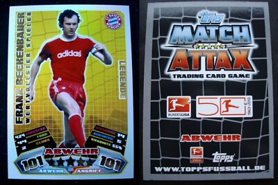 Topps MATCH ATTAX EXTRA 2012/2013 12/13  FRANZ BECKENBAUER-LEGENDE Card 539