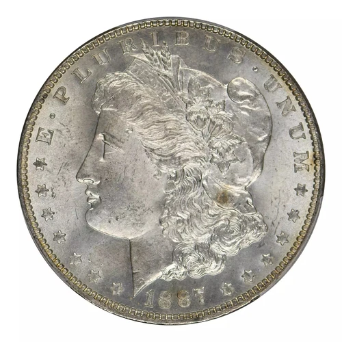 1887 Morgan Silver Dollar PCGS MS-65