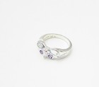 925 Sterling Silver Multi Colored Gemstones Butterfly Band Ring Sz 7 RG3513 — photo 5