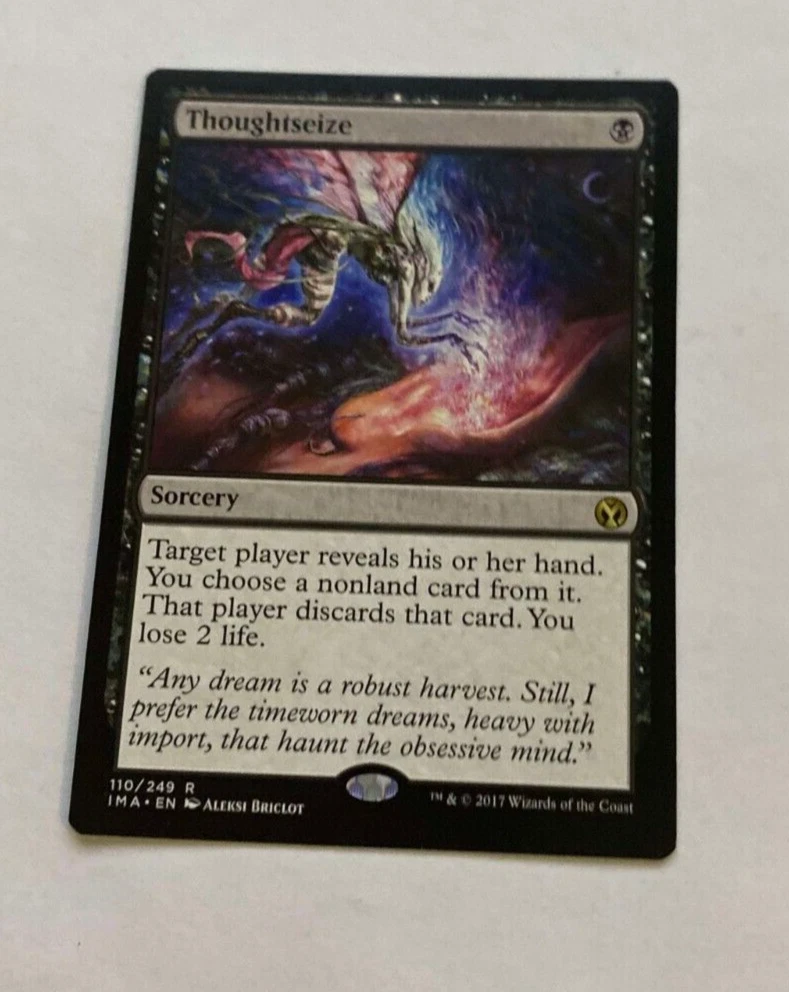 Thoughtseize Magic: The Gathering Iconic Masters Rare Collectible