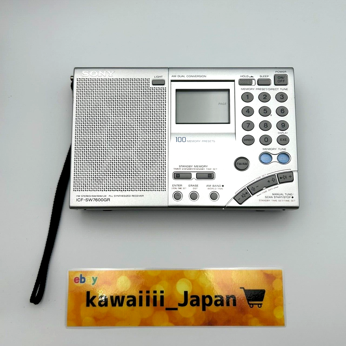 Sony ICF-SW7600GR World Band Receiver AM/FM/SW/SSB Radio Sony ICF-SW7600GR World Band Receiver AM/FM/SW/SSB Radio