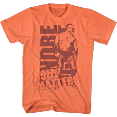 Andre The Giant In Ring Size Does Matter WWE Wrestling Legend Men's T Shirt 