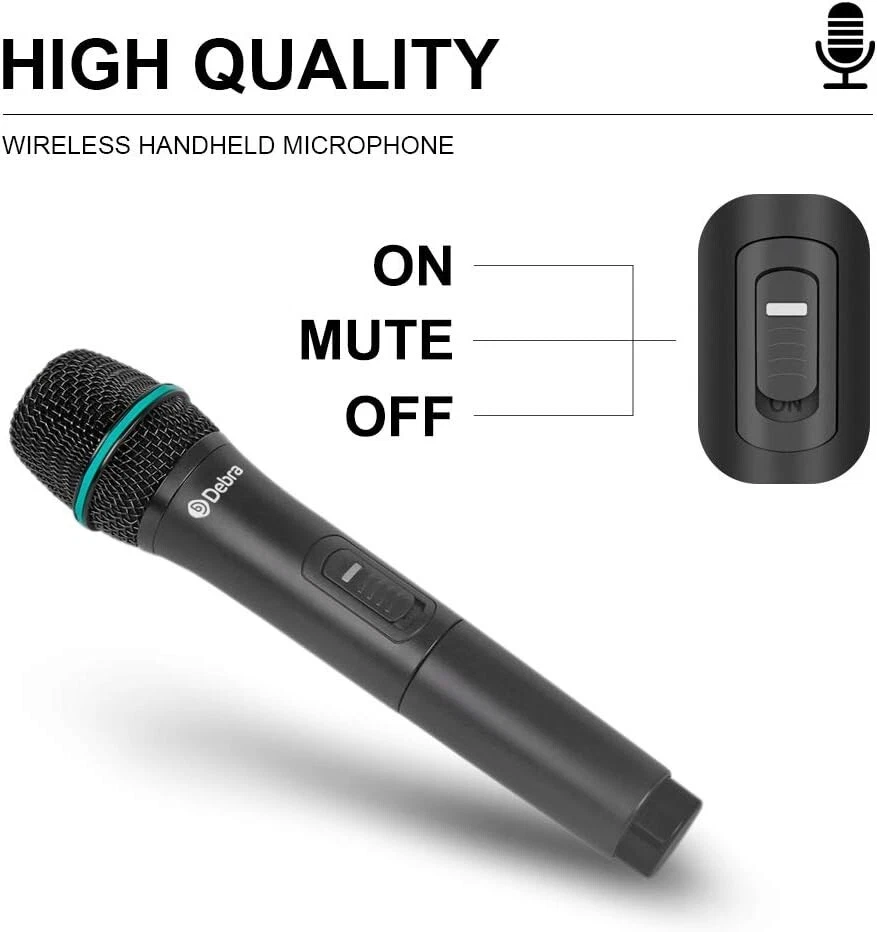 D Debra Audio Pro UHF 4 Channel Wireless Microphone System Bodypack Microphone B - Image 4 of 4