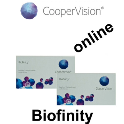 Biofinity Monatslinsen   von CooperVision   3er,6er ,2x6er Box SiHy Monatslinsen