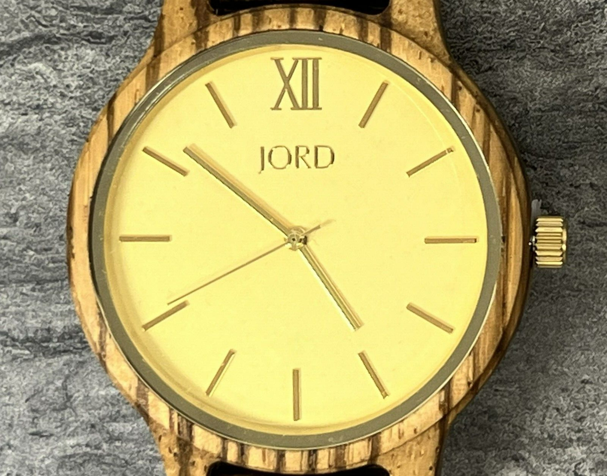 Jord Frankie 45 Series Zebrawood & Champagne Wristwatch | eBay