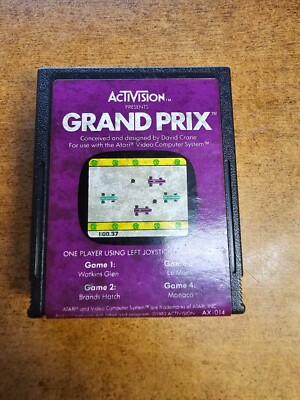 Game Cartridge ATARI ActiVision Grand Prix AX-014 Watkins Glen Le Mans