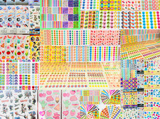 Lot New Stickers Planner Craft Scrapbook Variety Of Themes 1289 Pcs.