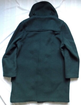 Vintage 80s Brooks Brothers Wool Hooded Duffle Coat 44 Made in