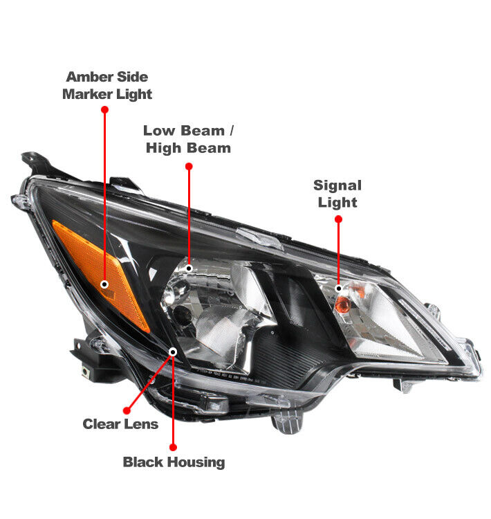 For 21-24 Mitsubishi Mirage G4 BE ES LE Halogen Black For 21-24 Mitsubishi Mirage G4 BE ES LE Halogen Black