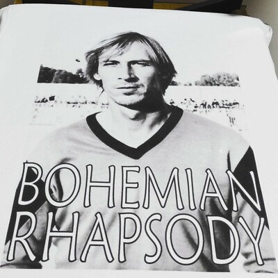 ZEMAN Bohemian Rhapsody Romantic Football Bohemian Fashion Knit T-Shirt