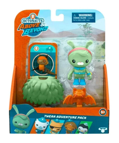 MOOSE ENTERPRISE OCTONAUTS ABOVE & BEYOND TWEAK ADVENTURE PACK TOY FIGURE PLAYSET CBEEBIES NEW!