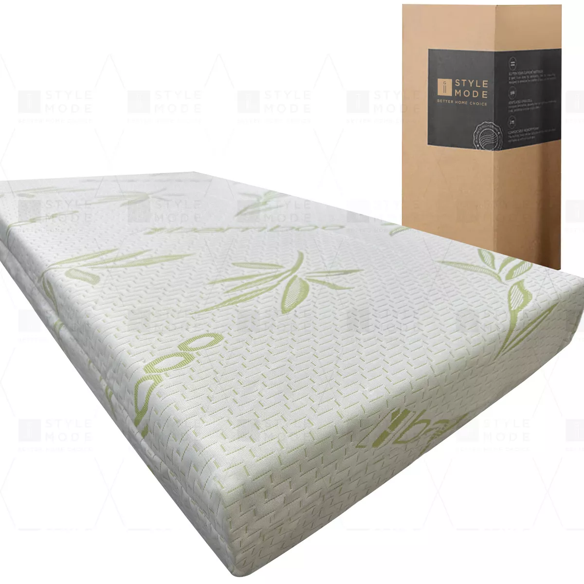 Bamboo memory foam mattress on sale topper queen
