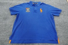 Polo Ralph Lauren Polo Shirt Adult 2XB Big Blue Marine Supply Big Pony Mens