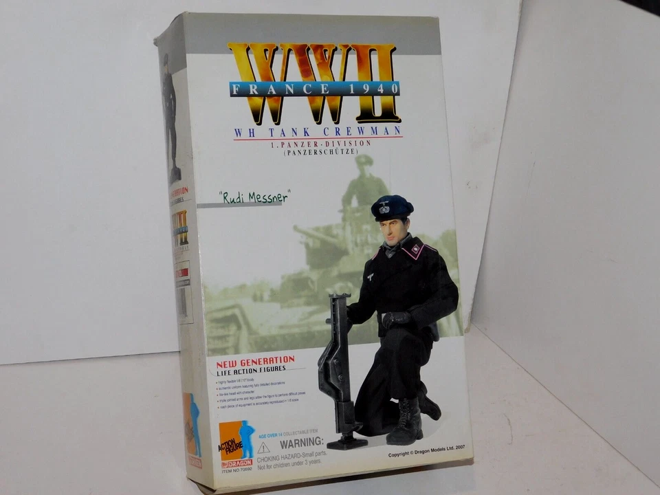 WH Tank Crewman 1.Panzer-Division Rudi Messer DRAGON ACTION FIGURE 70592 1:6 - Image 2 of 3