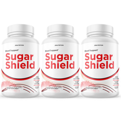 Sugar Shield - Sugar Support Dietary Supplement 60 Capsules (3 Pack)