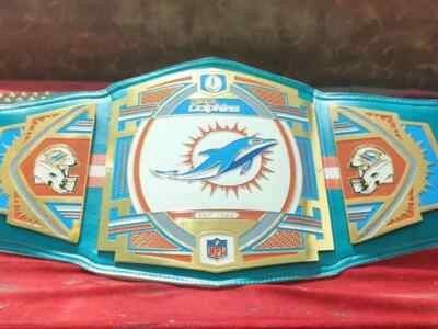 #ad #ad Custom Miami Dolphins Championship Belt 4MM Zinc Adult Size $199.99