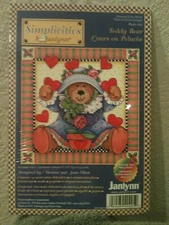 Simplicities Teddy Bear Counted Cross Stitch Kit by Janlynn